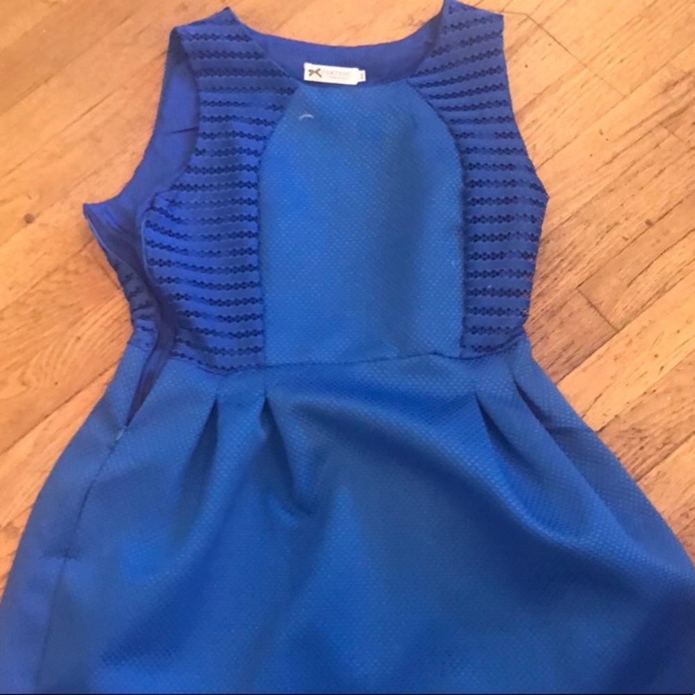 Royal A-line dress
